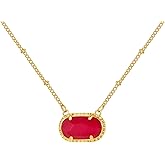 Episkeyk Birthstone Necklace for Women Dainty Gold Necklace Fashion Jewelry 14k Gold Plated Gift