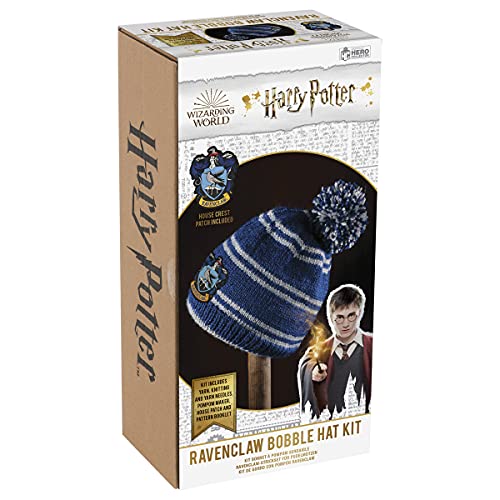 Hero Collector Ravenclaw Hogwarts House Beanie Hat Kit | Harry Potter Wizarding World Knitting Kits