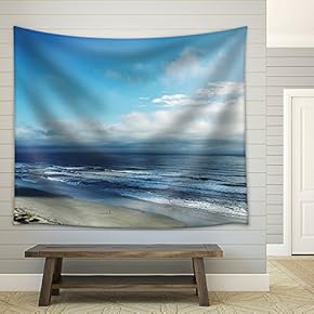 Top View of Seashore - Fabric Wall Tapestry Home Decor - 51x60 inches