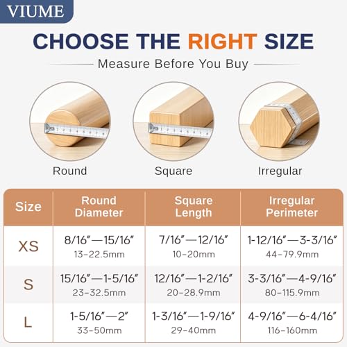 VIUME 24 Pcs Chair Leg Floor Protectors for Hardwood Floors Silicone Covers Felt Pads Furniture Leg Caps Anti-Scratch Reduce Noise Fit (1-5/16" to 2")
