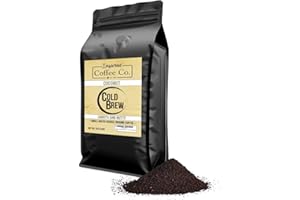 Coconut - Flavored Cold Brew Coffee Grounds - Inspired Coffee Co. Local Coarse Ground Coffee for Cold Brew - Resealable Bag 12 oz