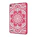 Hocase Fire 7 Case - Hybrid Rugged Shock Proof Protective Cover Case For Amazon Fire 7 Inch Tablet (5th Generation - 2015 release Only) - Hot Pink Flower / Grey