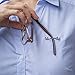 Readerest Magnetic Eyeglass Holder - Set of 2 Stainless Steel Glasses Clip for Shirts - Strong and Secure, Easy Clip-On Holder for Eyeglasses, Sunglasses, ID Badges