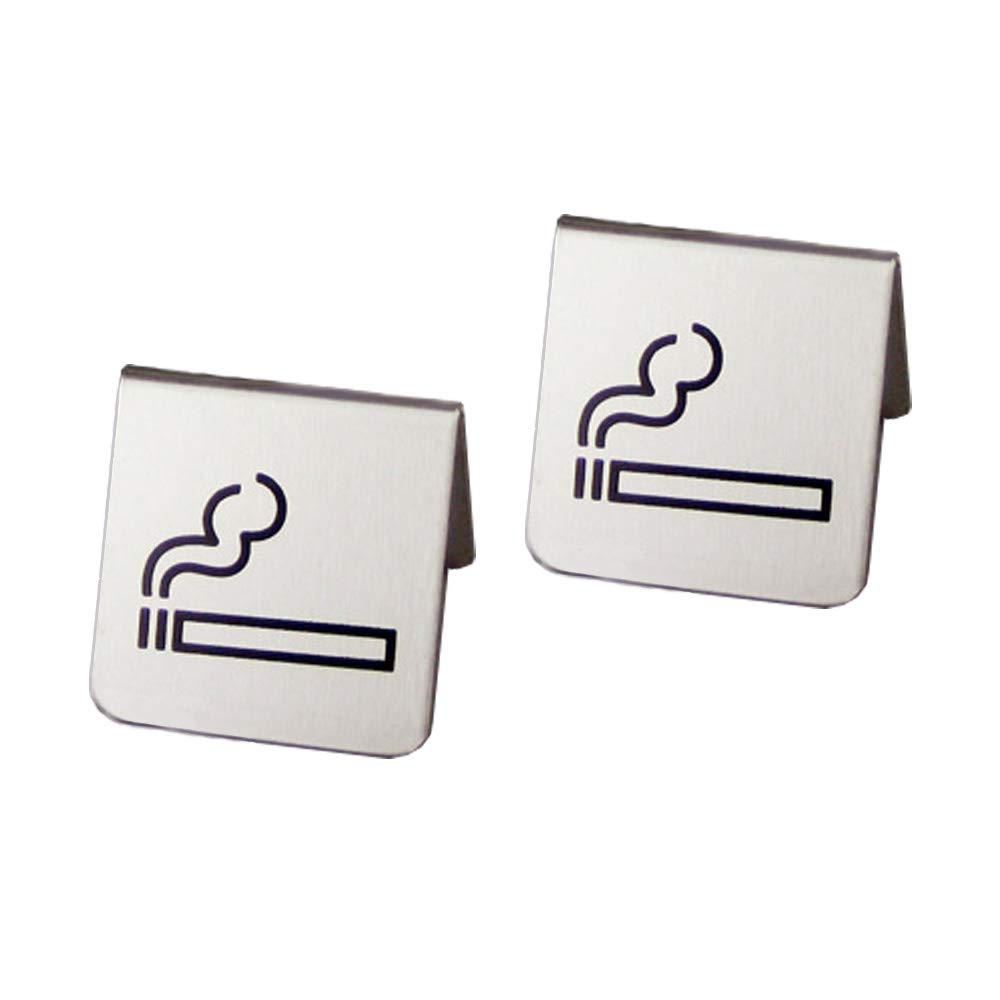 Small area fumatori segno tenda di ristorante hotel ufficio scrivania  smoking Allowed Icon logo modello 2 pezzi in acciaio INOX Casa e cucina  Decorazioni per interni outlookplanningdevelopment.com.au