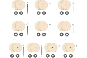 10 Set 40MM Doll Joint Connectors Cotter Pin Joints and Fibreboard Disks Wooden Dolls Accessories for Teddy Bear Doll DIY Cra