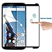 Tranesca Full Cover Edge to Edge Tempered Glass Screen Protector for Google Nexus 6 (Different Installation Procedure! Please Read The Product Description Carefully Before You Purchase !)
