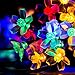 FULLBELL Fairy Lights Christmas Flower String Lights 100LED 8 Flash Modes Cherry Blossom Light Waterproof Outdoor Decoration for Camping, Garden Fence, Tree, Birthday, Wedding Party