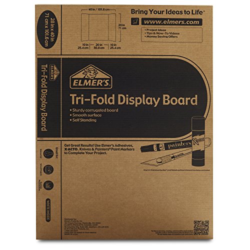 1 Elmers+Tri+Fold+Display+Board+White