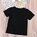 Little Boys Funny Short Sleeve T shirt Toddler Baby Summer Cotton Top Black (2-3 years, black)