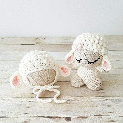 crochet lamb hat