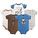Luvable Friends Unisex Baby Cotton Bodysuits, Rock, 9-12 Months