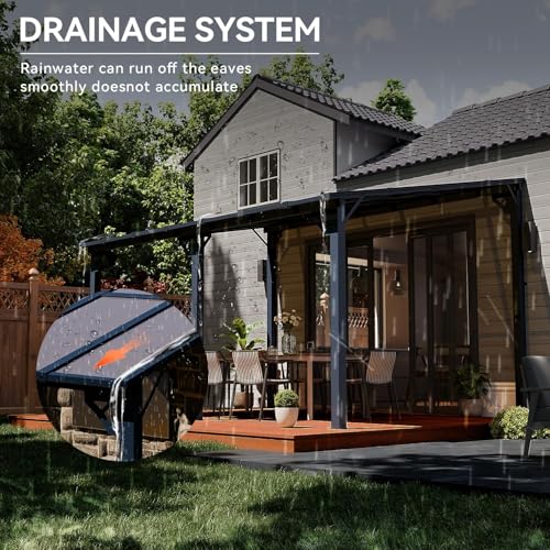 Aoxun 14x10 Hardtop Gazebo Review: Aluminum Frame with Polycarbonate Roof image 12