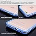 Costyle 10pcs/lot 10 Colors Clear Slim Bumper Cover Skin Case w/Metal Buttons Compatible iPhone 6 iPhone 6S 4.7 Inch-Black White Pink Purple Orange Yellow Blue Deep Blue Red Rose