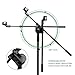 Mugig Boom Microphone Stand, Telescoping Tripod Compact Microphone Stand, 360 Rotate,Portable and Adjustable, Suitable for Performance, Rehearsal and Lecture