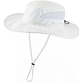 Connectyle Women's UPF 50+ Sun Hat UV Protection Wide Brim Bucket Hat Summer Beach Hats Fishing Hiking Outdoor Safari Hats