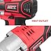 MPT Impact Torque Wrench Cordless, 21V 1/2-inch Brushless Impact Driver with 3.0Ah Li-ion Battery Fast Charger, 250 Ft-lbs(350N.m) Impact Gun/Drill for Car Tires