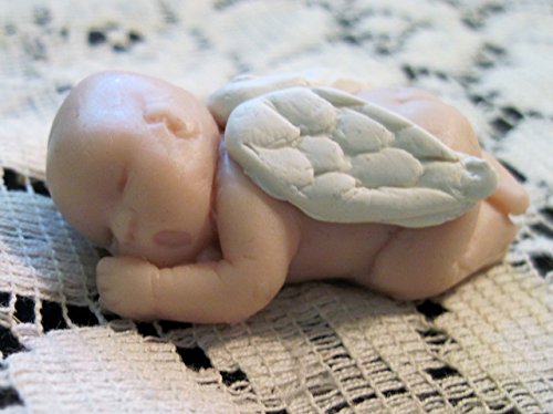Little Baby and Angel Wings Set of Two Silicone Molds 1.5"