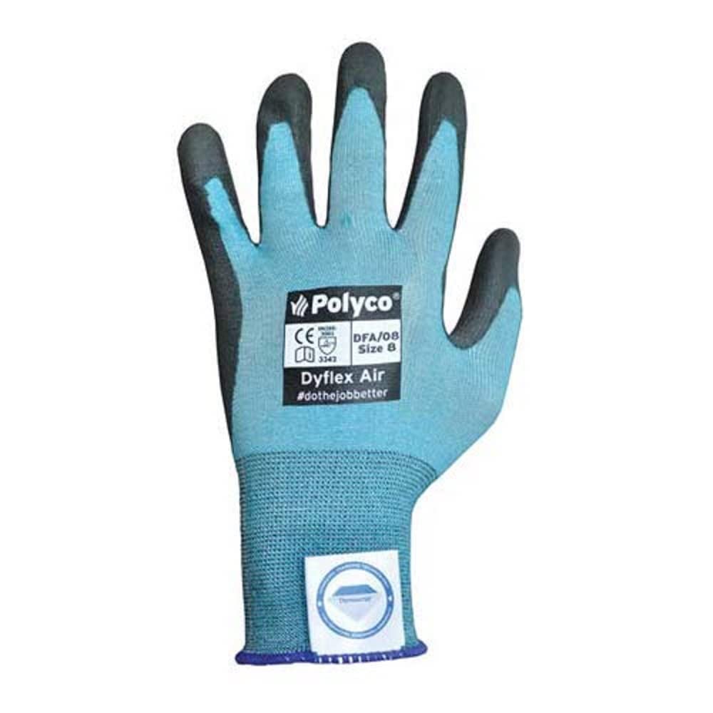 Polyco DFA/10 Dyflex Air Glove, Size 10