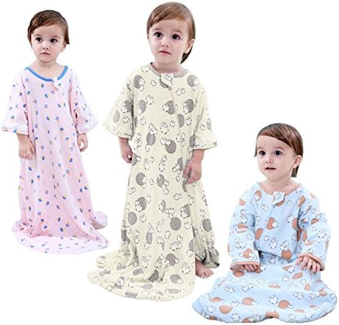GEX Baby Sleep Sack 100% Cotton Wearable Blanket Baby Sleeping Bag Winter Pink Mushroom 80 (3mos-6.5year)