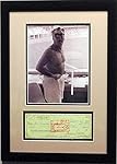 Chicago Cubs Harry Caray Signed Cancelled Check with Photo (Framed)