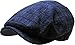 KBW-316 NAV S/M Plaid Ascot Ivy Newsboy Hat