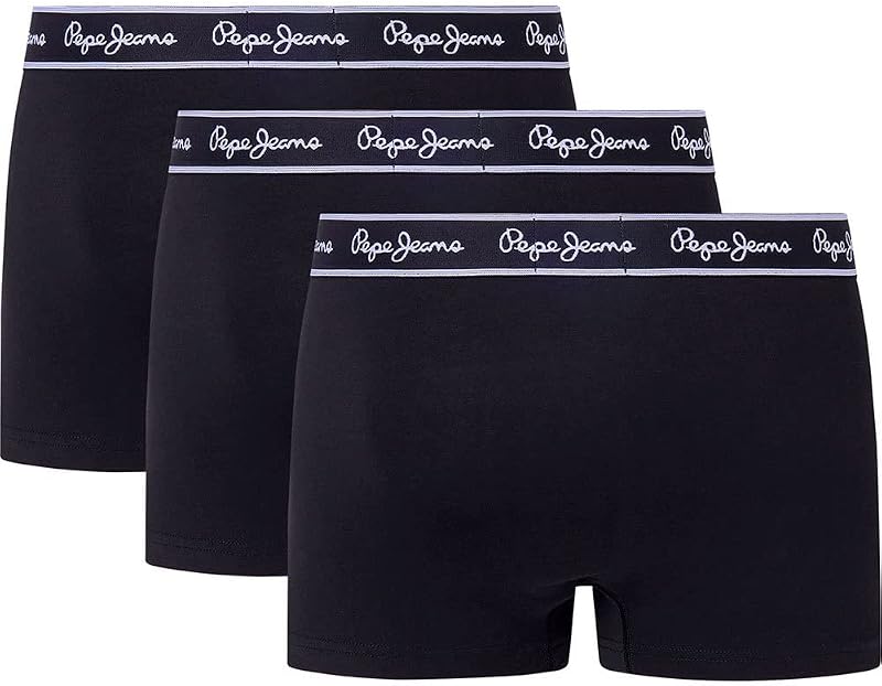 Herren Trunks (3er Pack), Schwarz (Black), M