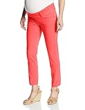 Maternal America Women's Maternity Skinny Ankle Jean,Coral,Large