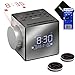 HeroFiber Digital Alarm Clock with Large LED Display, Snooze, AM/FM Radio, Calendar, USB Port, Black