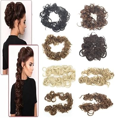 Wrap Around Long 32 Bendable Hair Piece Updo Twirl Messy Bun