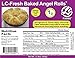 Low Carb Foods Angel Rolls | Fresh Baked Low Carb Bread Rolls | 100% All Natural Ingredients | High Fiber & Protein | Diabetic Friendly | 15.8 Oz