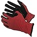 Task Gloves (3-Pack) Mechanical Task Premium Synthetic Leather Black/Grey/Red Work Gloves -L