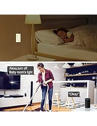 Interruptor de luz inteligente Gosund 15A con control remoto y temporizador, funciona con Alexa,  Home e IFTTT, no requiere hub, instalación fácil y segura 1 unidad