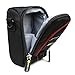 Evecase Compact Camera Case Digital Camera Pouch Carrying Protector Bag with Shoulder Strap - Black/Red