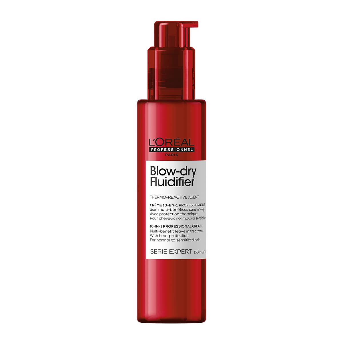 Photo 1 of **BROKEN**L'Oréal Professionnel Paris Fluidifier Heat Protectant - Multi-Benefit Leave-In Treatment For All Hair Types, Long-Lasting Blow-Dry and Frizz Protection