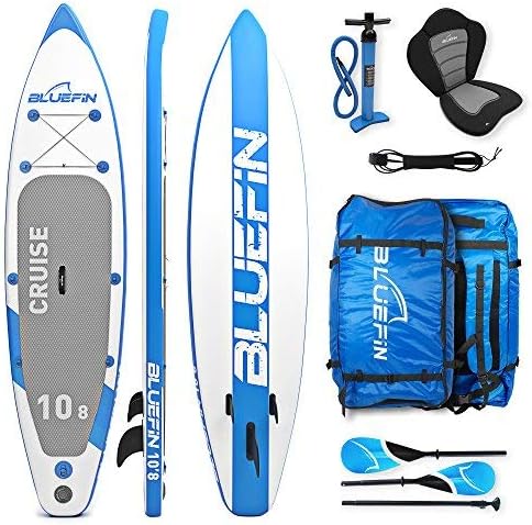 Bluefin SUP Cruise Stand Up Inflatable Paddle Board with Kayak Conversion Kit, Ultimate iSUP Kayak Bundle (10’8”, 12’0” and 15'0")