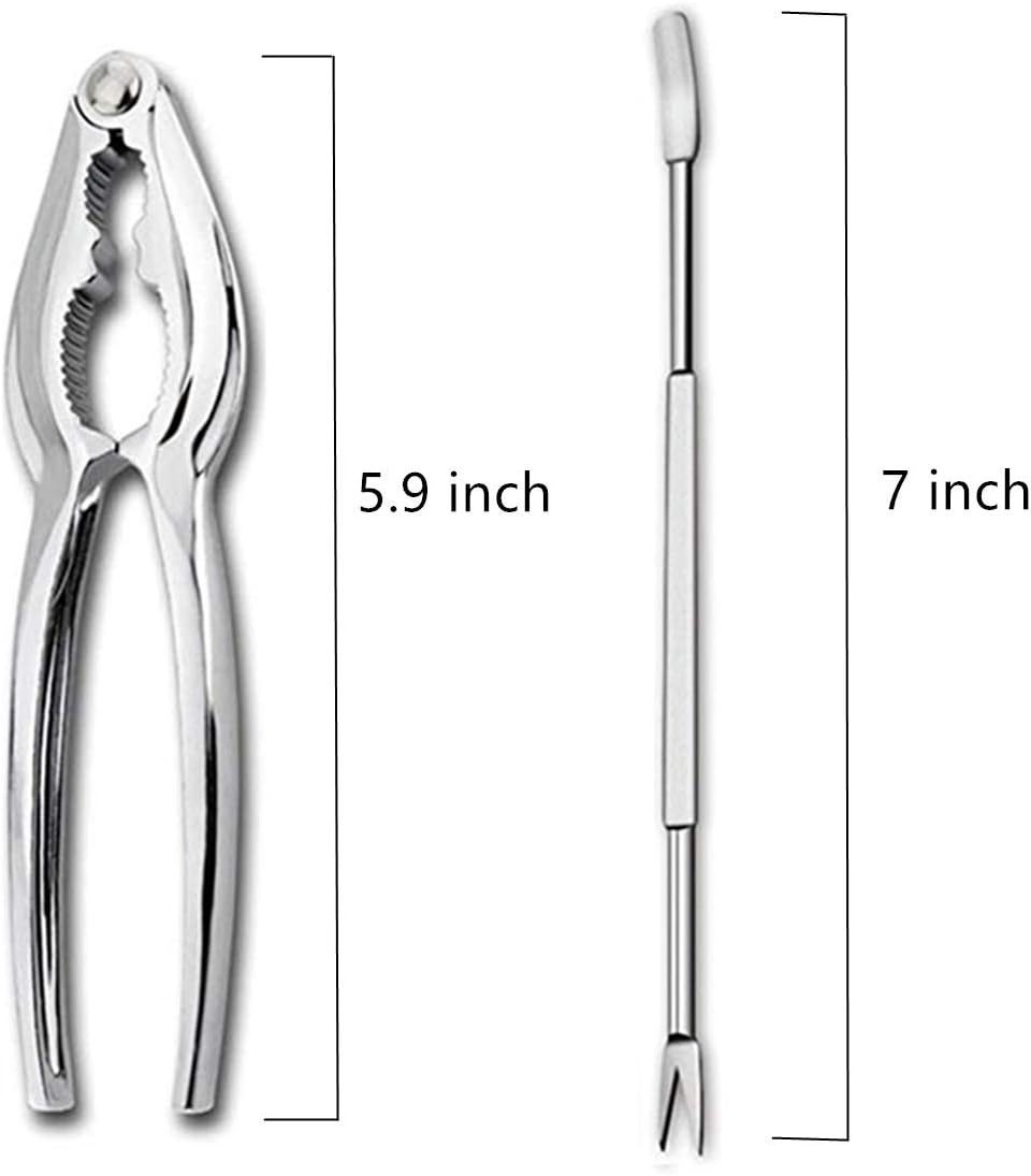 Artcome Seafood Tools Set including 7 Forks and 6 Lobster Crab Crackers Nut Cracker Set: Kitchen & Dining