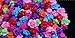 yueton?Pack of 50 Mixed Color Rose Flower Spacer Loose Beads DIY Craft Charms (Mixed Color)