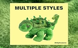 YOHAKI Reversible Dinosaur Plush Stuffed Animal