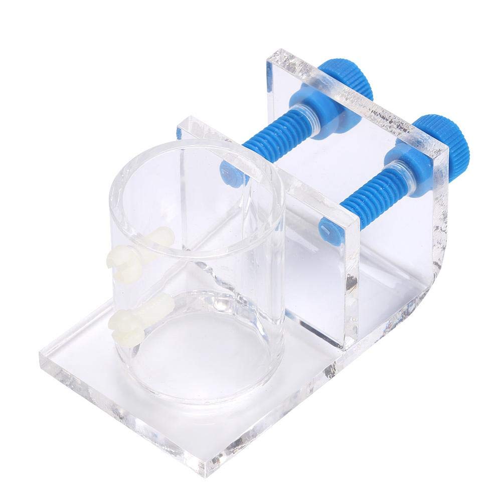Transparent Acrylic Aquarium Pipe Clip Holder for Inflow Outflow Water Tube and Soft Pipe - Single Hole Clamp Fixture for Fish Tank
