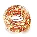 BZONE Fairy Strip Light Battery Operated 7 Foot 20 Leds,Copper Wire Lights, Warm While,Work for Party , Wedding Centerpiece,Table Decorations (Not Included 3AA Batteries)