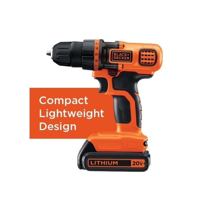BLACK+DECKER 20V MAX Cordless Drill Combo Kit, 4Tool (BD4KITCDCRL