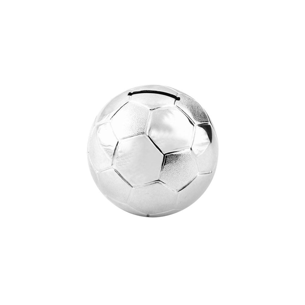 Juliana Collection Silver Plated Football Money Box, Small