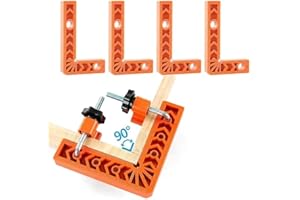 4Pcs 90 Degree Clamp Positioning L-Type Right Angle Ruler Squares Woodworking Splicing Tools for Cabinets Boxes