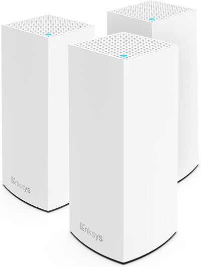 Linksys Atlas Pro 6 Velop WiFi 6 Mesh System AX5400 3 Pack 8100 Sq Ft White