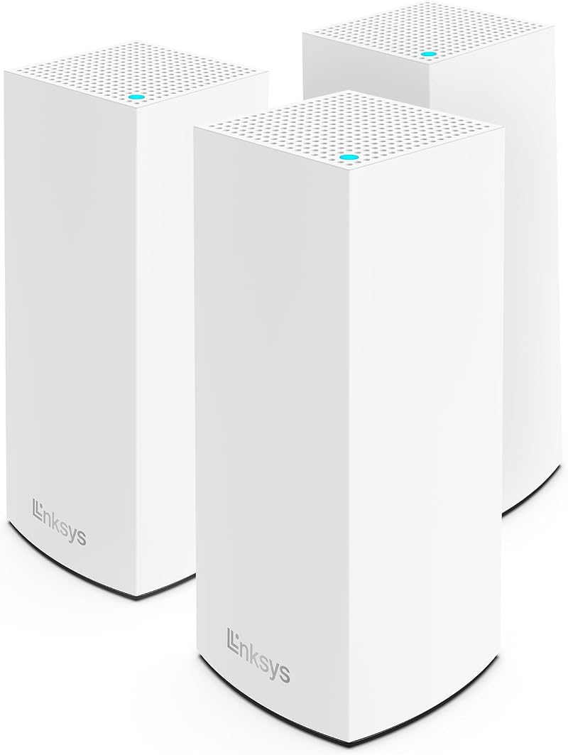 Linksys Atlas Pro 6 Velop WiFi 6 Mesh System AX5400 3 Pack 8100 Sq Ft White