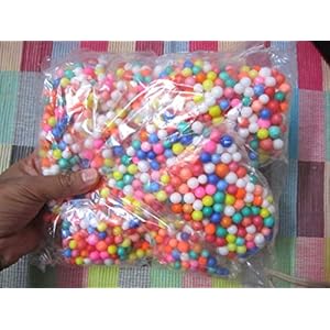 advancedetore Small Thermocol Balls, 10 Packs, Mix Color.