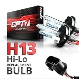 OPT7 Blitz H13 Hi-Lo Replacement HID Bulbs Pair [10000K Deep Blue] Xenon Light