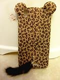 3D Charming Smile Cat Classic Cute Lovely Special Party Plush Leopard Tail Ear Cat Case Cover For ZTE Max N9520 (Boost Mobile)