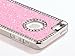 Pandamimi - Deluxe Baby Pink Diamond Rhinestone Glitter Bling Chrome Hard Case Cover for Apple iPhone 5 5G ,Screen Protector and Stylus