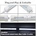 JESLED 8FT LED Tube Light, Triple Row D Shape, 8 Foot Linkable Shop Lights Fixture, 90W, 10800Lm, 6000K Cool White, High Output Bay Lighting for Garage Warehouse Workshop Basement(20-Pack)